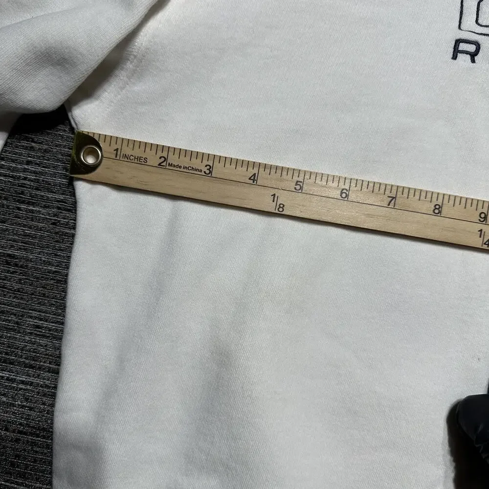 Chaps Ralph Lauren Sweatshirt Men's M White Pullover Long Sleeve Vintage USA